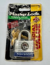NIP Master Lock 3-D Sheds Gates Padlock 1-1/2" 38mm Made In Usa