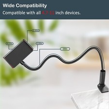 Universal Tablet Floor Stand Gooseneck Phone Holder Mount for iPad/Tablet/iPhone