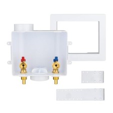 Universal Washing Machine Outlet Box 1/2-inch Pex Crimp Inlet x 3/4 inch MHT ...