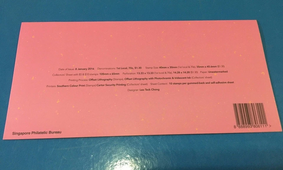 2016 Singapore Year of Monkey- Collector Sheet Zodiac Series - Image 2 of 4