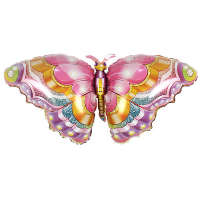 Butterfly Balloon Girl Birthday Party Decoration Helium/Air Glossy Foil Huge