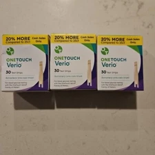 OneTouch Verio 30 Test Strips Value Pack Accuracy Lifescan X3 Exp 06/2026+