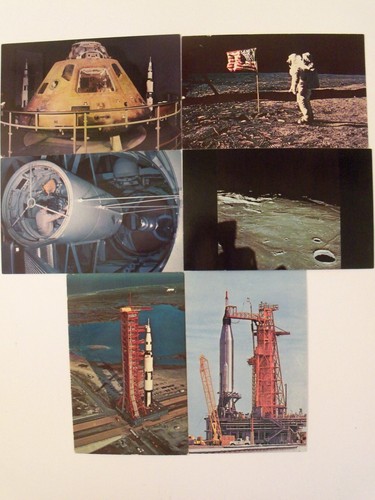 NASA MOON ASTRONAUT PALOMAR TRANQUILITY BASE APOLLO 6 POSTCARD LOT UNUSED STD SZ - Picture 9 of 9