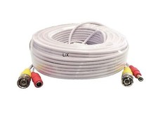 50ft 4K 8MP Premade All-in-One BNC Video  Power Cable for CCTV Security Camera
