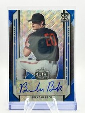 BRENDAN BECK 2021 LEAF METAL DRAFT BLUE WAVE AUTO # 1/20 #BA-BB2 JC