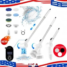 8 IN 1 Electric Spin Scrubber Cordless Power Cleaning Brush Rechargeable Cleaner