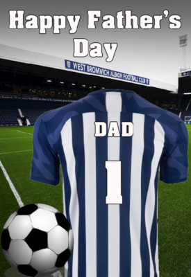 pnc166 West Bromwich Albion Happy Father's Day Personalised Greetings ...