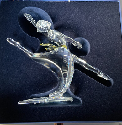 2004 Swarovski Crystal Signed 'ANNA' Magic Of Dance, Plinth, Name