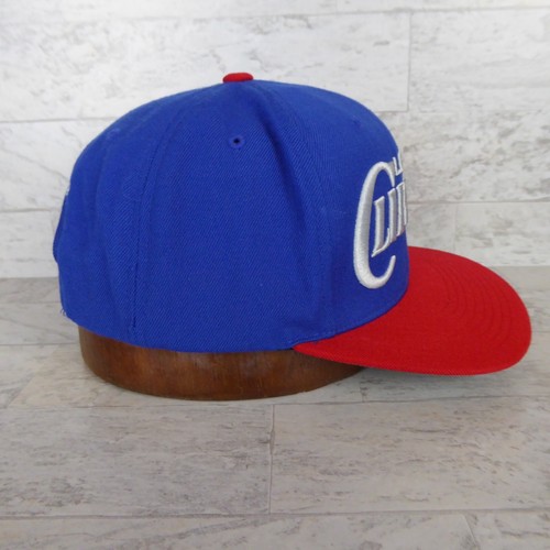 LA Clippers Snapback Hat Cap Blue Red Mitchell & Ness NBA Adjustable - Picture 5 of 8
