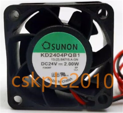 Replacement Cooling Fan For SUNON KD2404PQB1 - DC24V, 2.00W, 4cm X 4cm Size, New