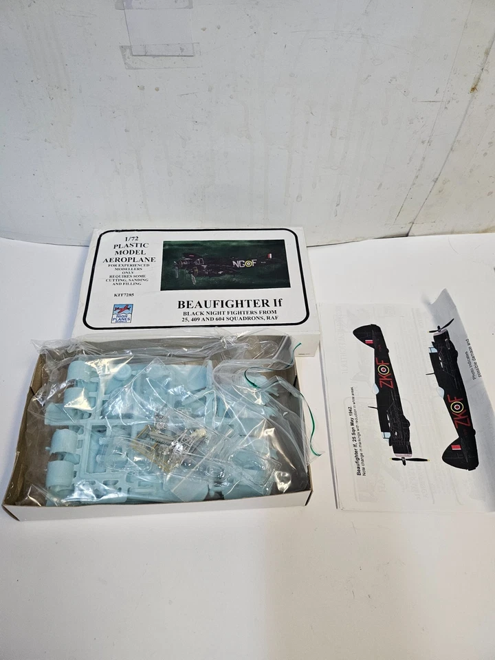 High Planes 7285HIG Bristol Beaufighter IF '25/409/604 escuadrón' - Nuevo sin calcomanías Foto 3 de 3