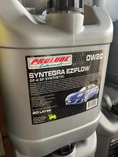 Prolube Syntegra Eziflow Gf-6 SP Synthetic 0W20 20L