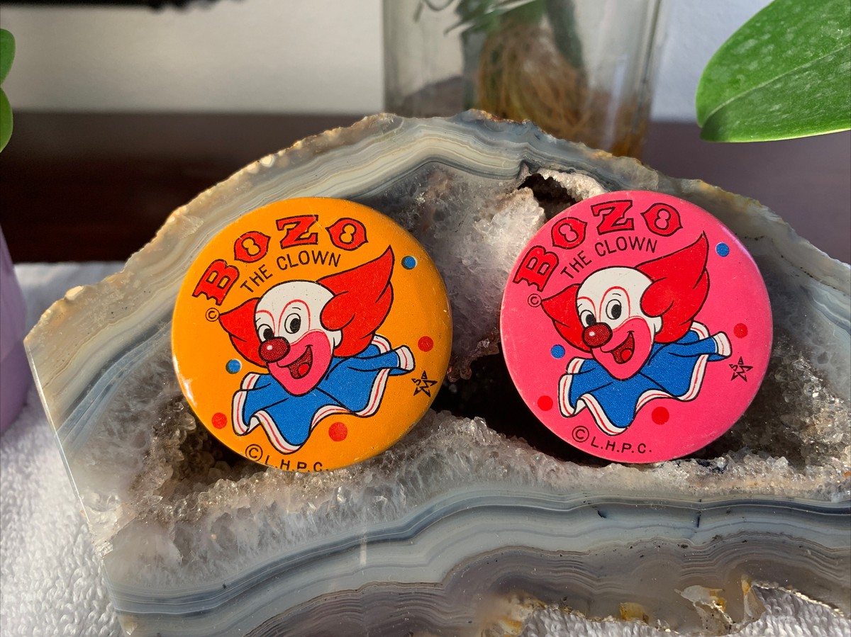 Vintage Larry Harmon's BOZO The Clown RARE PinBack Buttons LOT Of