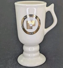 Vintage Rochester Institute Of Technology Mug RIT Footed Ceramic Crest Seal