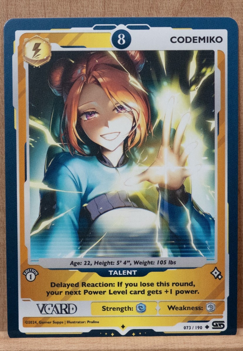 VCard Rising Stars, First Edition: Single Cards [Rare] [Non-Holo