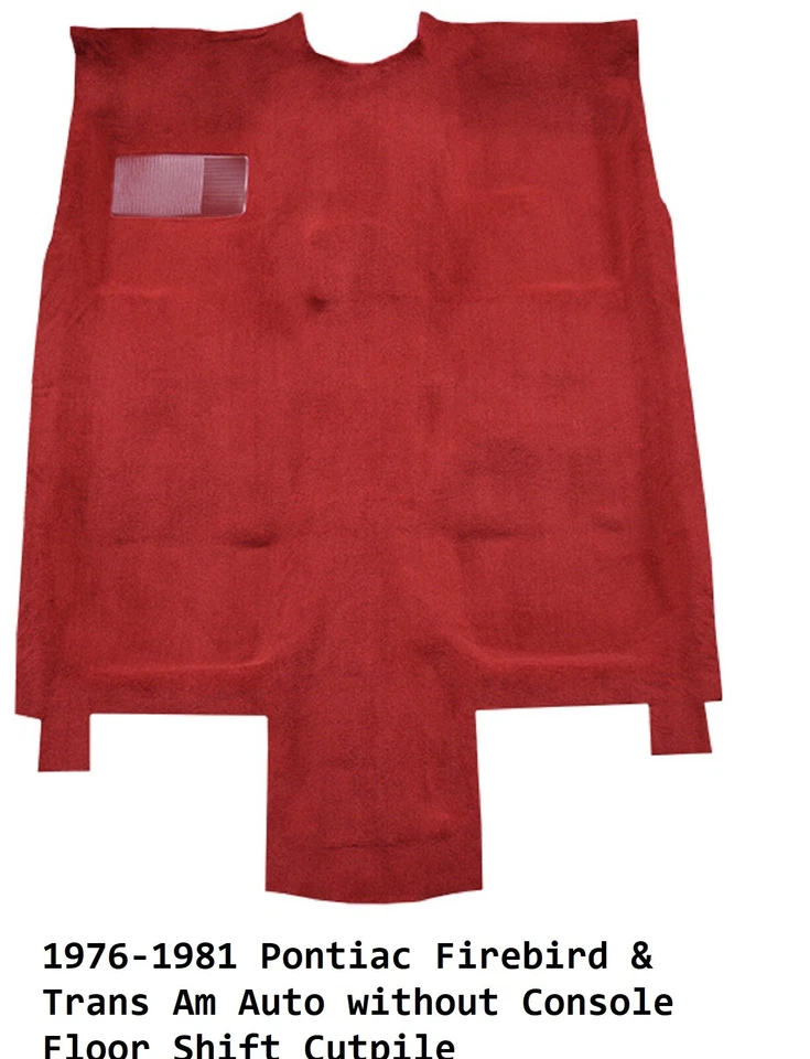 Pontiac Firebird o Trans Am ACC 1976-1981 4 velocidades y suelo moldeado Cutpile automático Foto 4 de 4