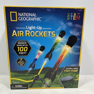 National Geographic Light Up Air Rockets, STEM Activity Set ~ NEW ...