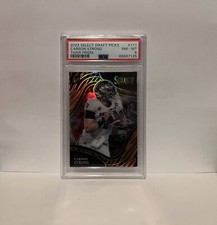 NFL Carson Strong 2022 Select Draft Picks Field Level Tiger Stripe Prizm RC #111