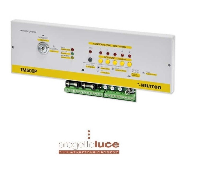 Analisi Tecnica Centrale Hiltron TM500P CIA 5 Zone + 24h Sabotage