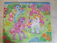 Vintage Milton Bradley 24 Piece Puzzle My Little Pony Kid Sized Extra Thick Fun