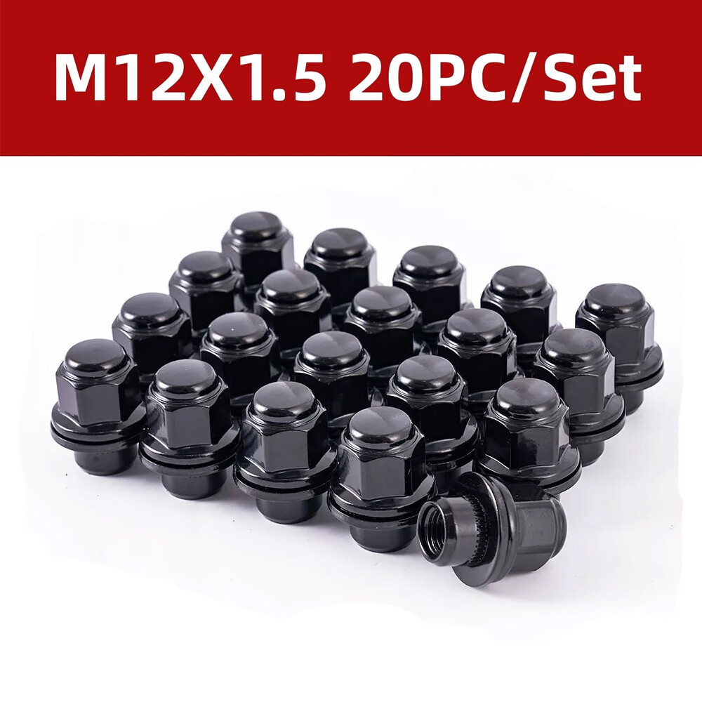 ルック　kg121 20PC Black OEM Factory Wheel Lug Nuts 12x1.5 for LEXUS GX470 2002