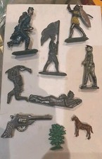 Lot Of 9, Vintage Metal, Lead soldiers , Etc.