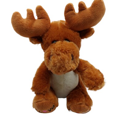 Snow Business Usa Plush Moose Brown I Love On Foot Stuffed Animal 11 Inch