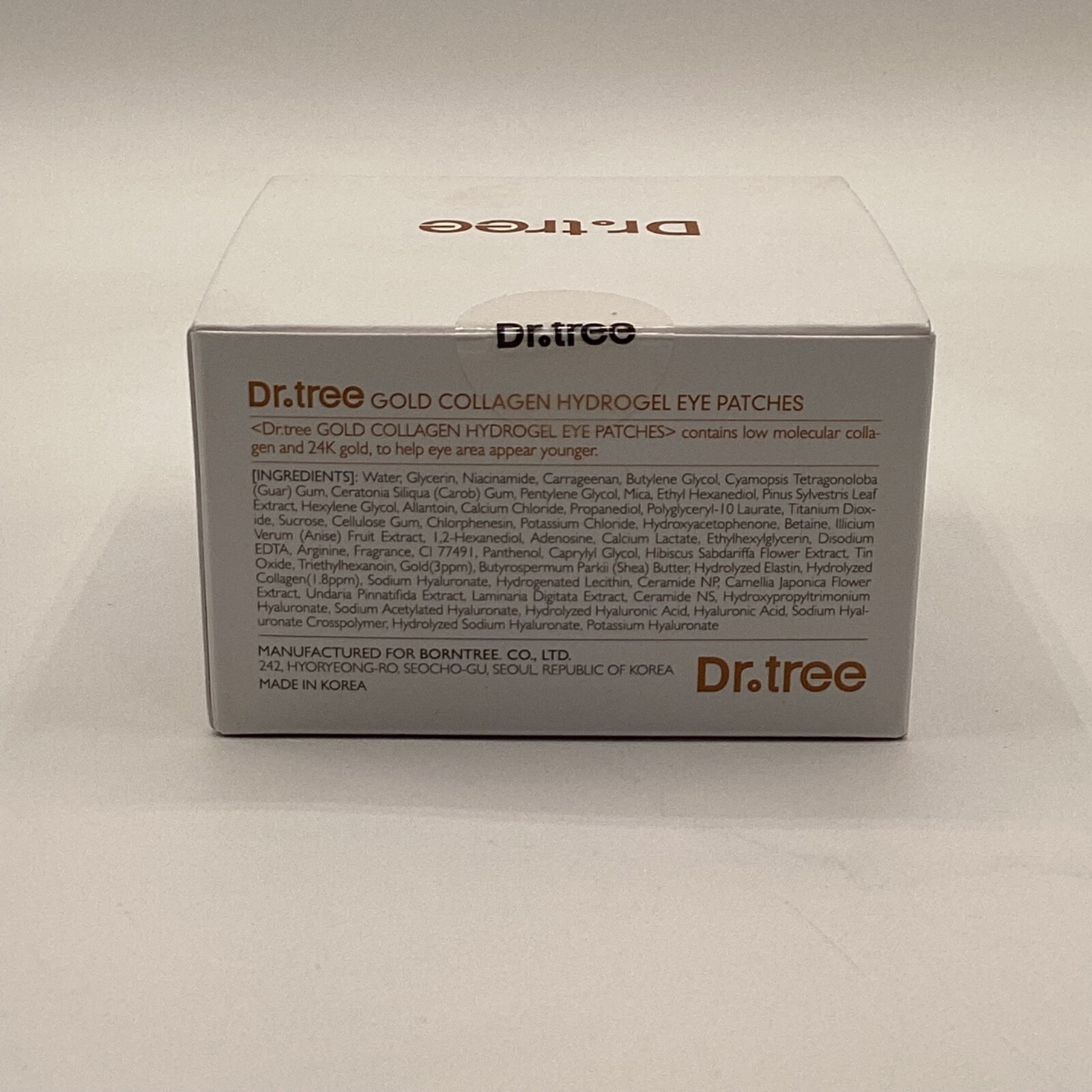 Dr Tree Dear Loose Skin Gold Collagen Hydrogel  Eye Patches  SEALED 2.96oz