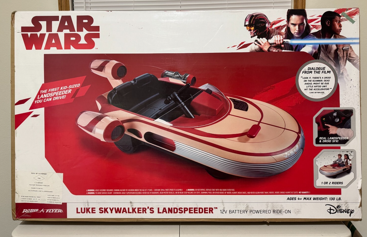 Radio Flyer Star Wars 12V Luke Skywalkers Landspeeder Ride On for sale  online | eBay