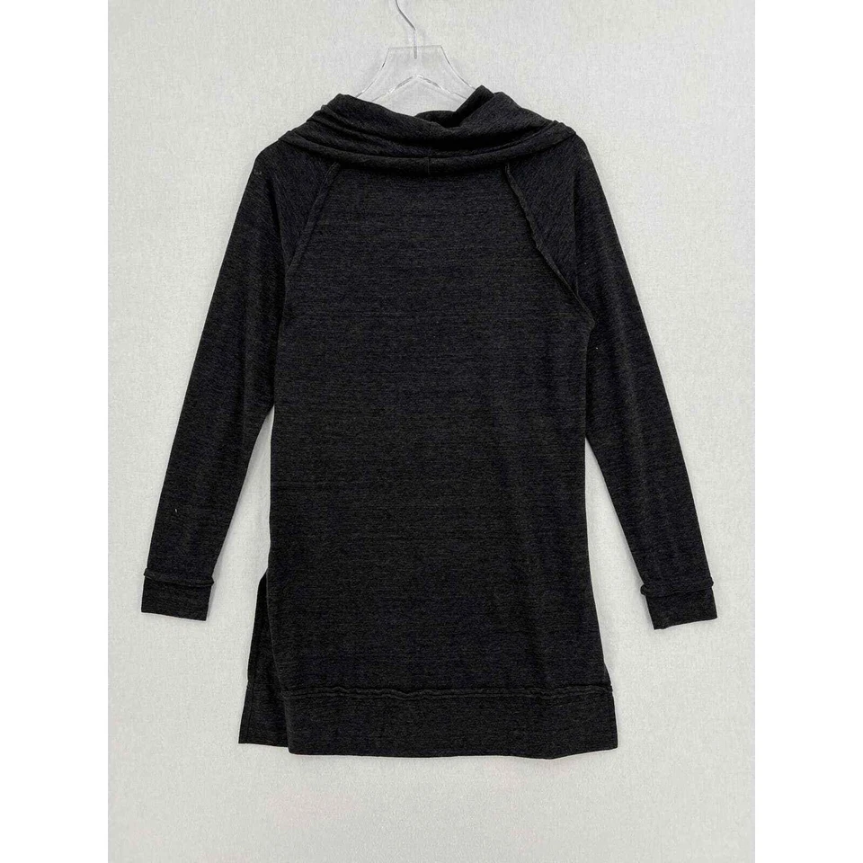 Camisa LAMADE Mujer Pequeña Brezo Negra Capucha Cuello Manga Larga Túnica Top Nueva con Etiquetas Foto 2 de 4