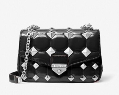 MICHAEL KORS SoHo Small Studded Quilted Leather Shoulder - Main Image