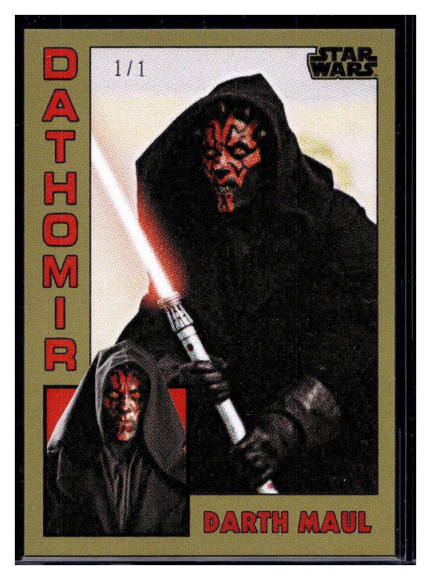 2023 Topps Star Wars Throwback Thursday #13 Darth Maul Gold