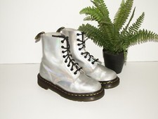 Dr. Martens 1460 PASCAL RS iridescent holographic leather boots UK 4 EU 37