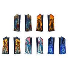 ED BEARD JR DRAGONS VINYL SKIN FOR SONY PS5 SLIM DIGITAL EDITION CONSOLE