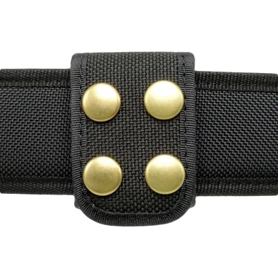 Perfect Fit Nylon Ballistic Double Wide Police Belt Keeper Brass Snaps Security