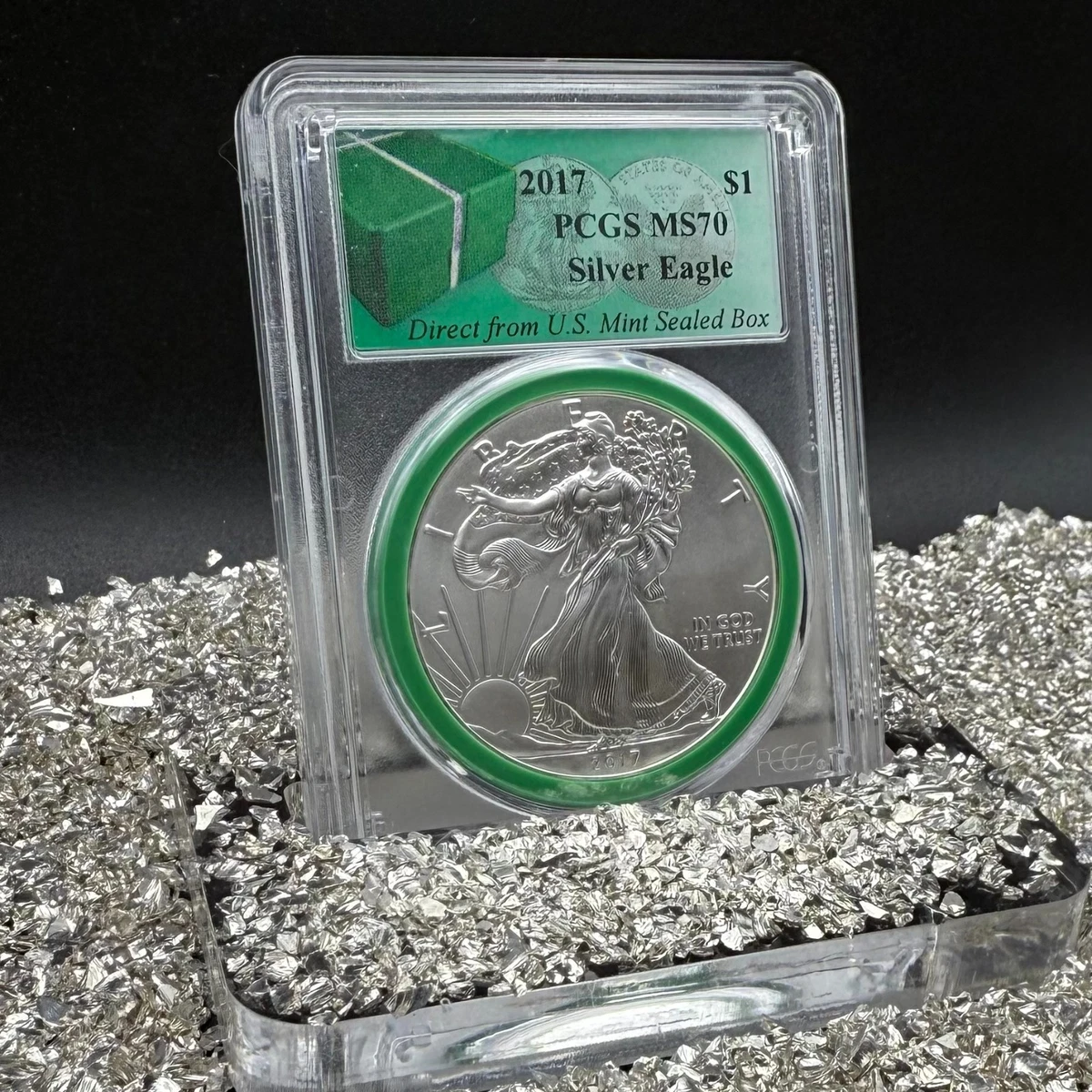 25+ American Eagle MS 70 Graded 2017 Silver Bullion Coins for sale