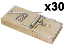 30 x Little Nipper Traditional Wooden Mouse Traps