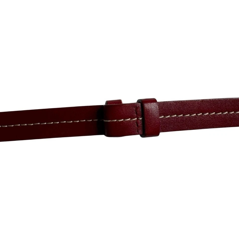 Cinturón Landes Canada Cuero Genuino Cierre de Cadena Hebilla Mujer Talla Única Minimalista Foto 2 de 4