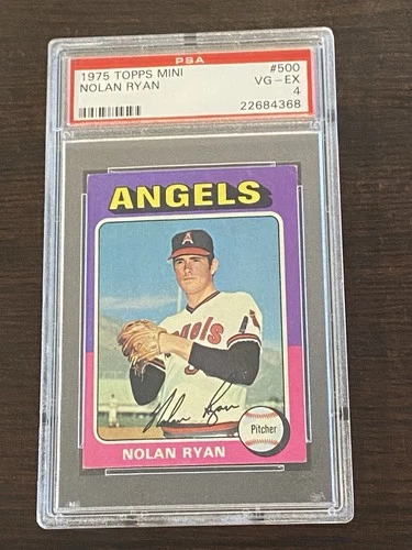 1975 Topps Mini Baseball #500 Nolan Ryan PSA 4