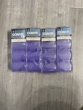 Conair Styling Essentials Extra Large Self Grip 16 Hair Rollers Lot Vintage New