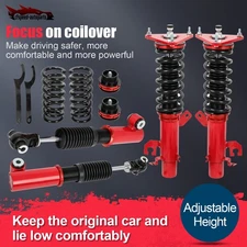 Red Coilovers Struts Shocks Suspension Kits For  2014-2019 Nissan Rogue FWD