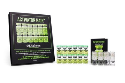 Activator Hair GHK-Cu Scalp Serum Kit + Microneedle Devices | 1/2/4 Month Plans