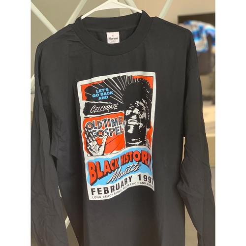 Gospel Black History Vintage Long Sleeve Tee Near deadstock 1997