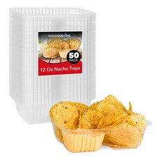 Plastic Nacho Trays Small Disposable Tray for Nachos  Cheese Dip Party Decor