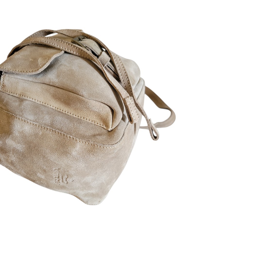 PRADA Shoulder Bag Suede Beige Auth 162513 thumbnail 13