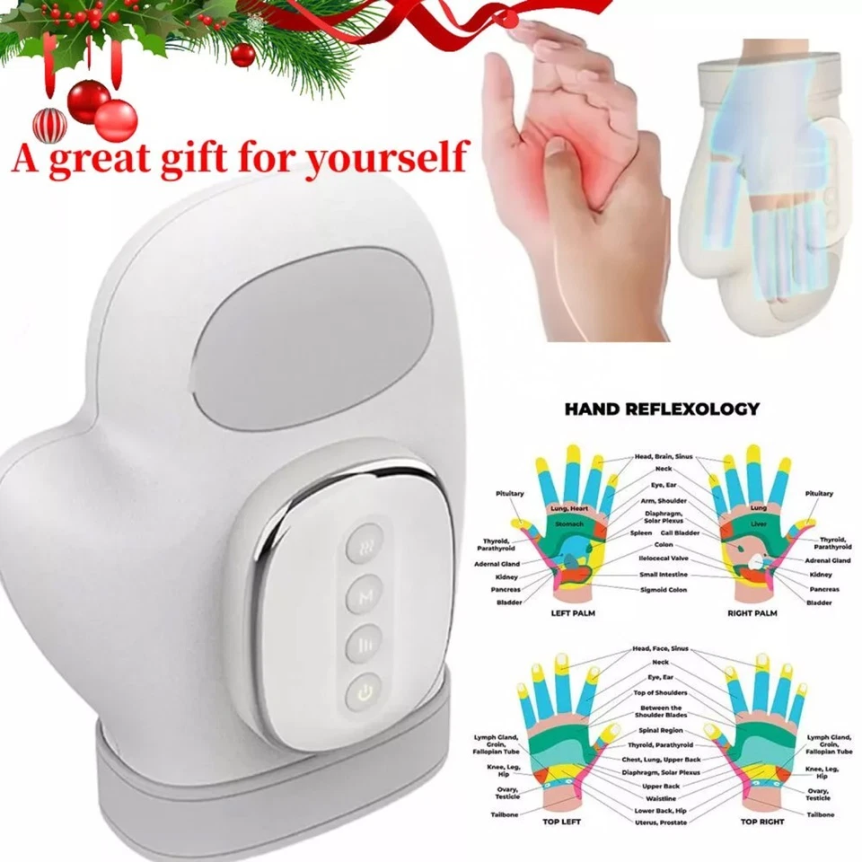 Electric Hand Massager with Airbag Warm Compression Heating Glove Massager - image 2 of 4