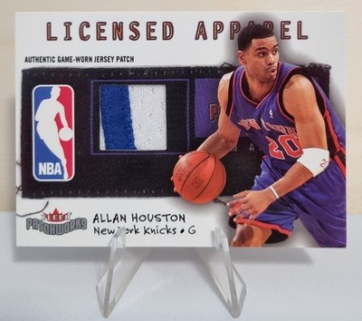 2003-04 Fleer Patchworks Licensed Apparel Nameplate #AH Allan Houston 01/50