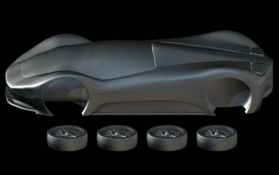 STL File - Maserati Birdcage 75TH (2005)- 3D Print 1/87 1/64 1/43 1/32 1/24 1/18 - Image 2 of 4