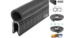 Car Door Rubber Seal Strip, Fits 1/16" Edge, Trim Seal with Top Bulb for 20Ft