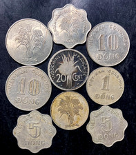 Old VIETNAM Coin Lot - 1941-1974 - 9 VINTAGE COINS - Lot #B7